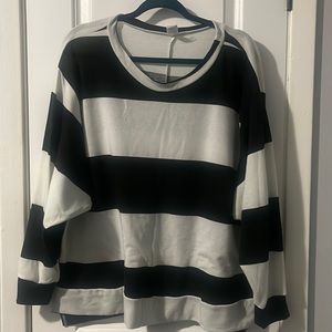 Sew In Love Striped lightweight sweater